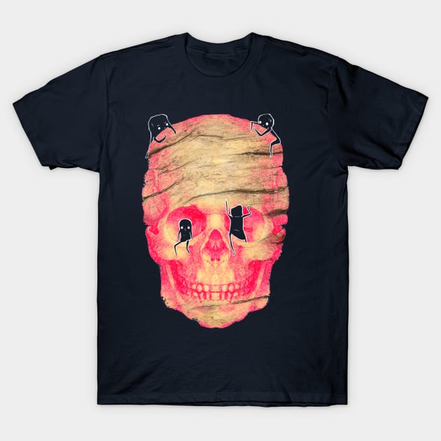 Climbing skulls T-Shirt by Suzie